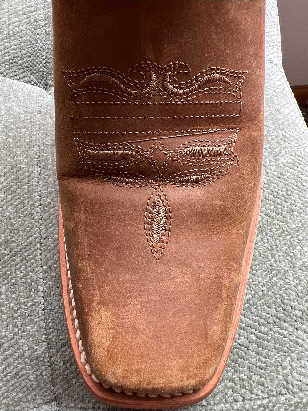 Women's Brown Floral Embroidered Lace-Up Western Boots - Picture 9 of 9
